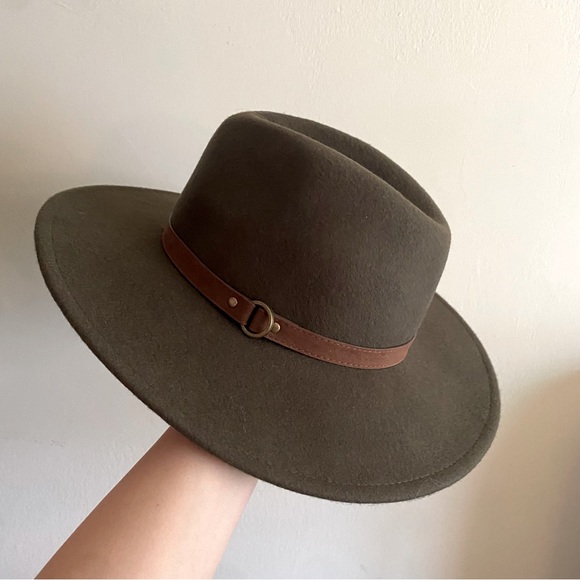 Artisan NY Olive Green Hat with Brown Band - Picture 2 of 5